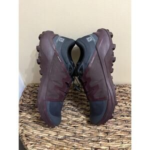 Salomon Wildcross Black/ Maroon Sneakers Trail Size 11 Outdoor Sports